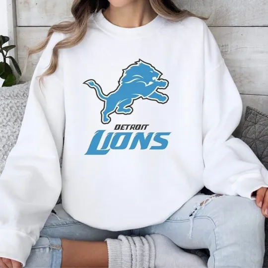 Discover DETROIT LIONS Football Crewneck Sweatshirt Dan Campbell Coach S-XL