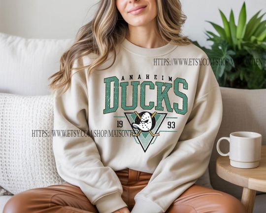 Discover Anaheim Duck Sweatshirt, Vintage Anaheim hockey shirt, Anaheim Hockey Crewneck, Ducks Hockey youth sweater, Hockey Fan gift