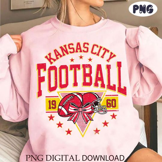 Discover Kansas City Football Vintage Style PNG, Retro Kansas City Football PNG, Game Day Printable, Football Png  Digital Download HG7