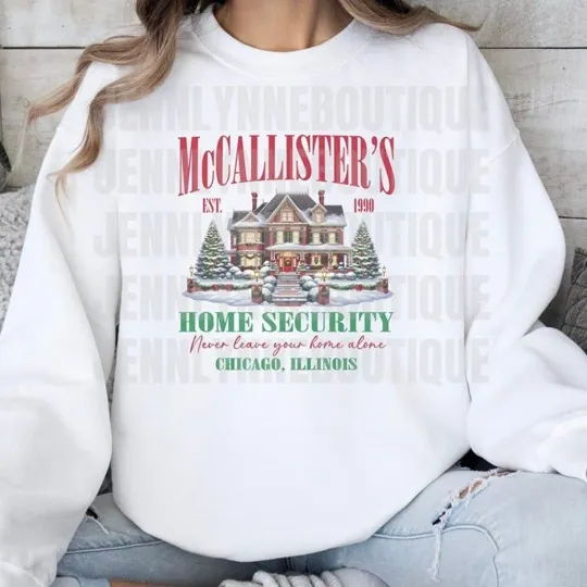 Home Alone Christmas Crewneck Sweatshirt McCallister's Home Security
