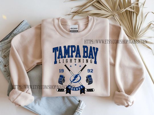 Discover Tampa Bay Lightning shirt | Tampa Bay Lightning Sweatshirt | Tampa Bay Hockey Fan shirt |Tampa Bay Lightning Sweatshirt Crewneck