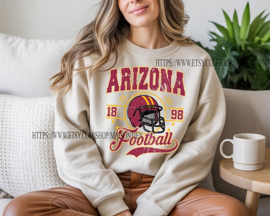 Discover Vintage Arizonna Football Sweatshirt, Arizonna football shirt, Arizonna Football Fan Tee, Arizonna t-shirt, Game Day apparel