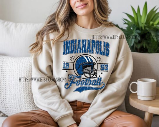 Discover Indianapolis Football sweatshirt crewneck tshirt, Indianapolis Football Fan Tee, Indianapolis Football Game Day Apparel, Football Tee