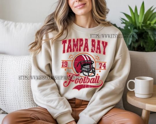 Tampa Bay Football sweatshirt crewneck tshirt, Tampa Bay Football Fan Tee, Tampa Bay Football Game Day Apparel, Vintage Football Tee