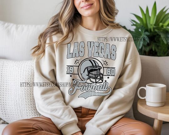 Discover Las Vegas Football sweatshirt crewneck tshirt, Las Vegas Football Fan Tee, Las Vegas Football Game Day Apparel, Vintage Football Tee
