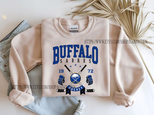 Discover Buffalo Sabres Sweatshirt Crewneck, Vintage Sabres shirt, Buffalo Hockey Fan shirt, Hockey Tee, Sabres Sweatshirt