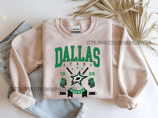 Dallas Stars Sweatshirt | Jamie Benn shirt | Dallas Hockey Fan shirt | Stars Hockey Sweatshirt | Jason Robertson shirt