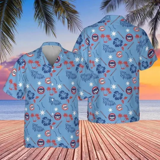 Discover Retro cub hawaiian shirt, alternative logo, chicago baseball cub shirt