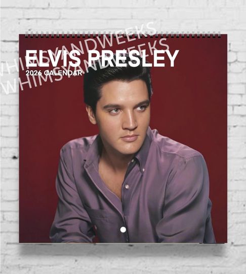 Discover Elvis Presley 2026 Calendar | Celebrity Calendar | 2026 Calendar | Elvis | Elvis Gift | Elvis Fan | Elvis Presley Gift | Music Lover Gift