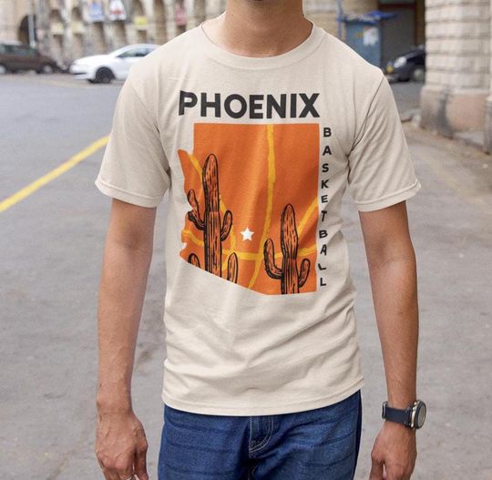 Discover Phoenix T-Shirt | Suns Basketball Fan T-Shirt | NBA Fan Gift | The Desert Fan Gift | Sports Apparel