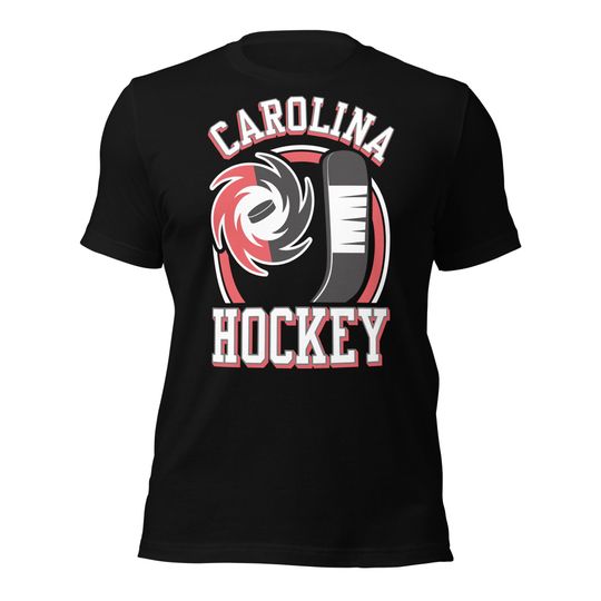 Discover Carolina Hockey Crew Neck Vintage T-Shirt North Carolina Gift Sports Apparel Unisex