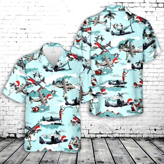 Lockheed Martin C-130J Super Hercules Hawaiian Shirt
