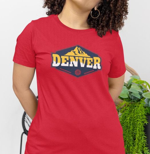 Discover Vintage Denver Basketball T-Shirt: Mile High City Sports Fan Gift