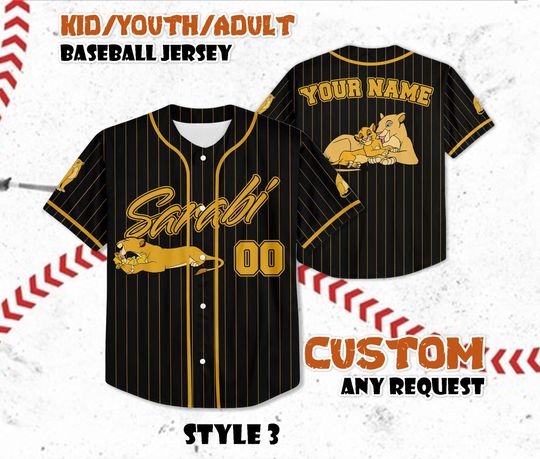 Discover Custom Sarabi Baseball Jersey, Personalized The Lion King Sarabi Jersey Shirt, Sarabi Baseball Shirt, Gift for Disney Fans & Kids