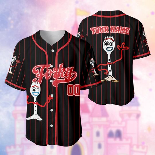 Discover Personalized Toy Story Forky Collection Baseball Jersey, Disney Toy Story Forky Jersey, Baseball Teams, Birthday Gift For Kid Youth Adult