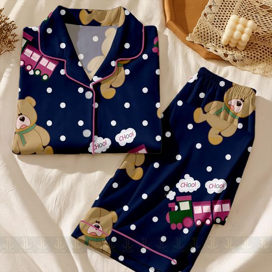 Discover Rumi Choo Demon Hunt Unisex Satin Pajamas Set, Tiger Pajamas Pant