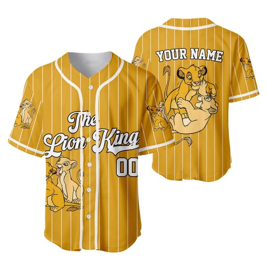 Custom The Lion King Jersey, Simba & Mufasa, Disneyland Trip