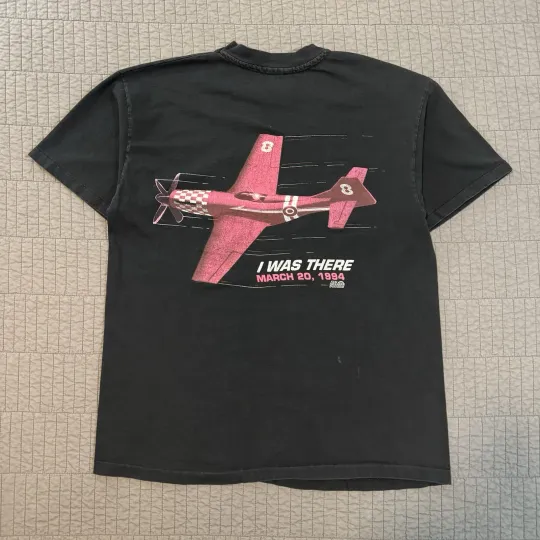 Discover Vintage 90s Phoenix 500 Air Races T-Shirt Men Large Black Double Sided