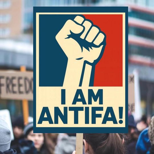 Discover I Am Antifa Protest Poster, Against Fascism Protest Sign, Fuck Ice Rally Sign, Abolish Ice Political Sign, No Kings Sign, Anti Trump, Antifa