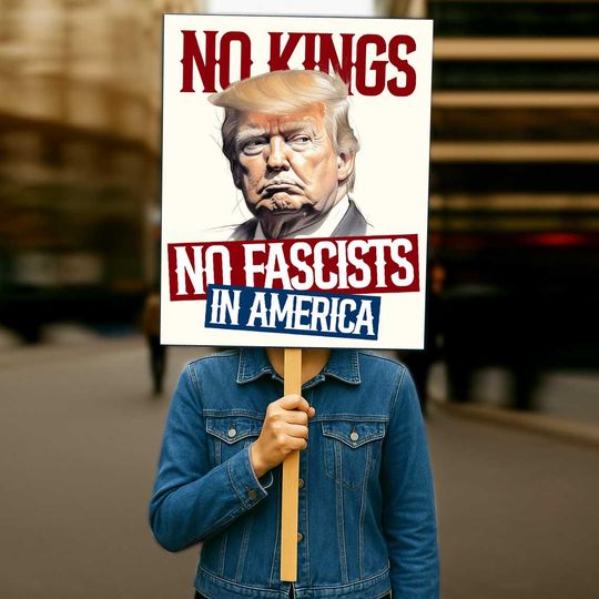 Resist Anti-Trump Protest Sign: No Kings Since 1776