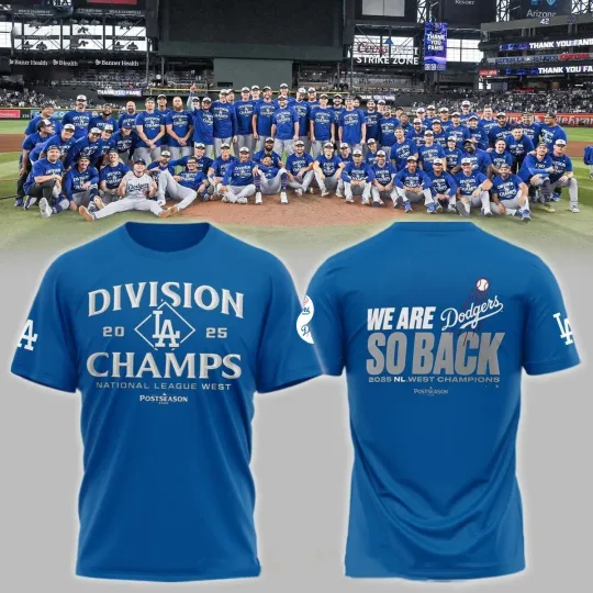 Discover Los Angeles D 2025 N.L West Division Champs AOP Print Gift Fan Made