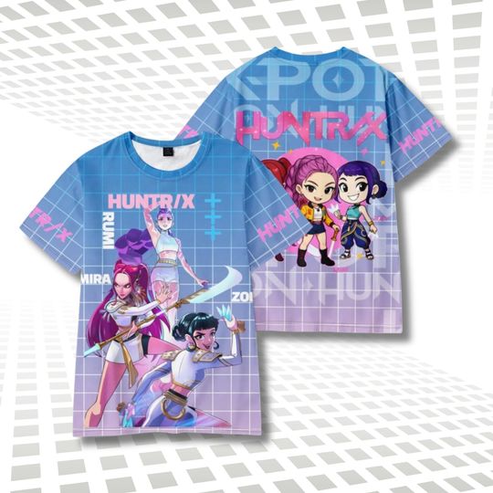 Anime 3D T-Shirt, Kpop Demon Hunters Shirt