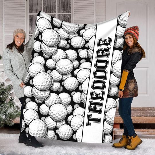 Discover Custom Golfer Blanket, Personalized Golf Player Blanket, Sport Blanket, Sport Lover Gift, Golf Dad Gift, Father's Day Gift