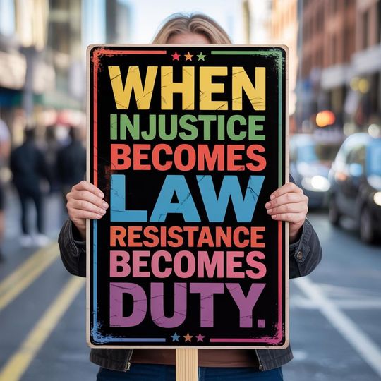 Discover Resistance, No Kings In America Protest Sign, Anti-Trump, Political Activist Poster, Rally Sign, Resist Fascism-digital download