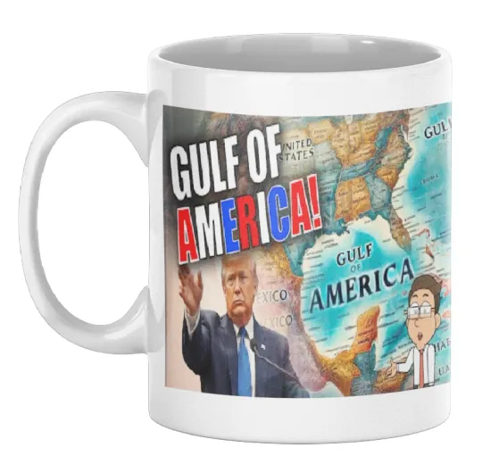 Discover Gulf of America Coffee Mug - Funny Gulf of Mexico Trump 2024 MAGA