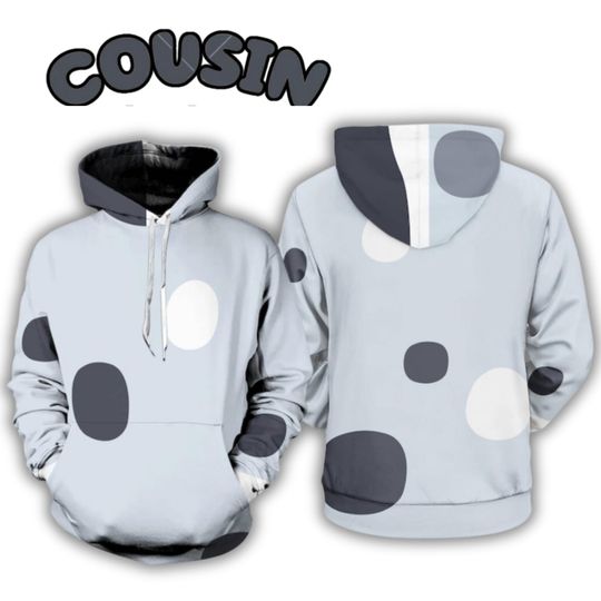 Discover Cousin Heeler Cosplay Hoodie 3D, Dog Family Halloween Costume