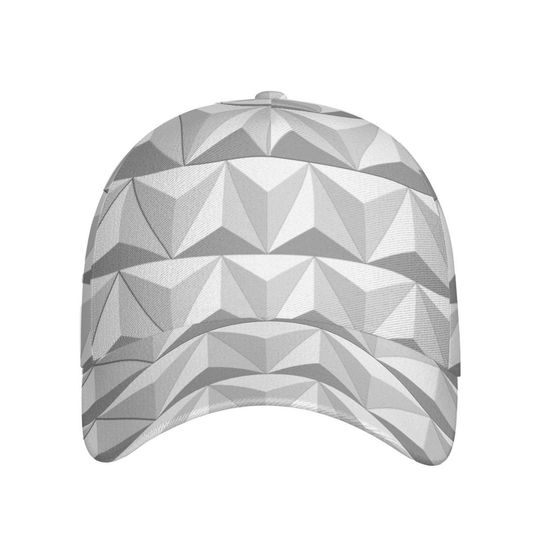 Discover Spaceship Earth Black Buckle Baseball Cap