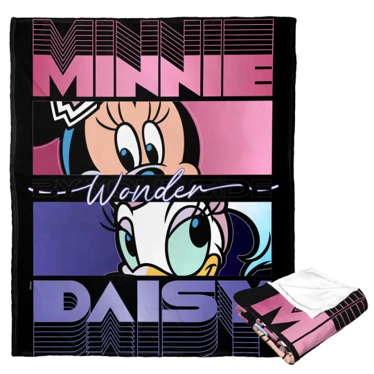 Discover Disney D100 Minnie And Daisy Wonder Fleece Blanket