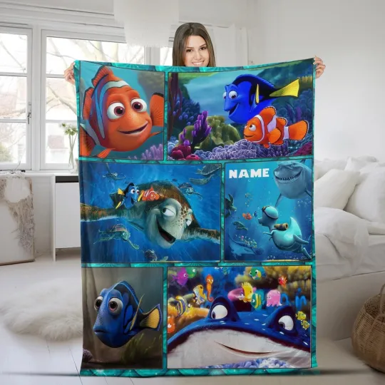 Discover Personalized Disney Finding Nemo Blanket Finding Nemo Fleece Blanket Walt Disney