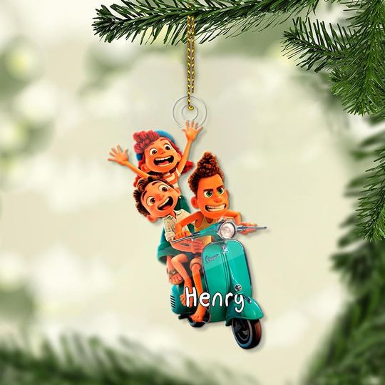Discover Custom Name Luca Acrylic Ornament, Christmas 2025 Ornament Gift, Disney Luca Xmas 2025 Custom Shape Disney Family Ornament 2025