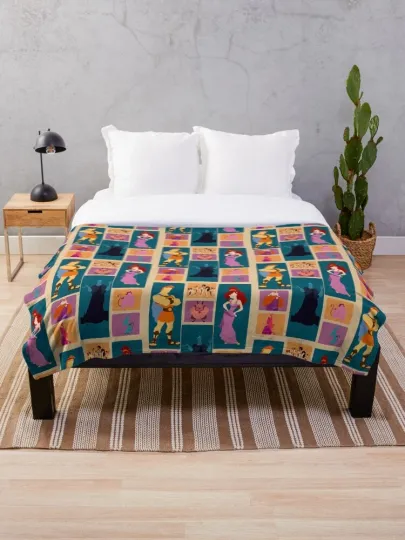 Discover Disney Hercules Inspired Minimalist Design Cozy Fleece Blanket