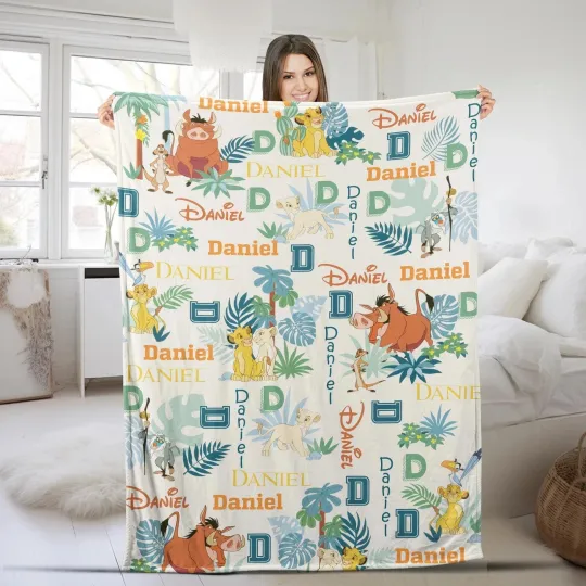 Discover Personalized Disney The Lion King Disney Holiday Fleece Blanket