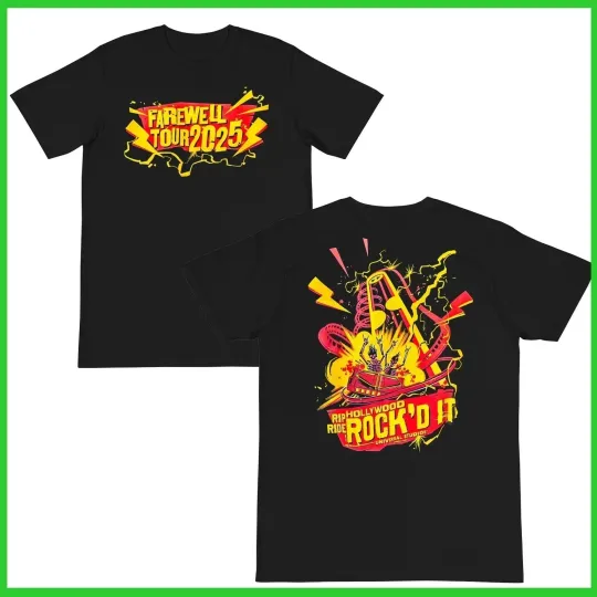 Discover Hollywood Rip Ride Rockit Farewell Tour 2025 T-Shirt