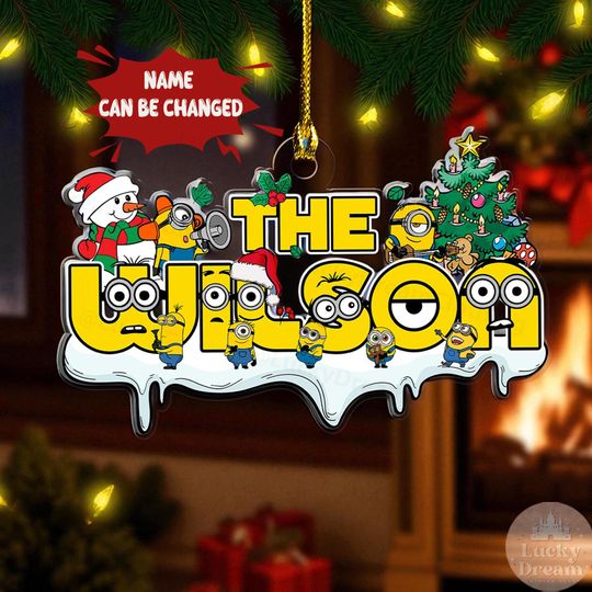 Discover Personalized Disney Christmas Ornament for Kids, Custom Name Acrylic Christmas Tree Decor, Holiday Gift Idea, Disney Christmas Gift 2025