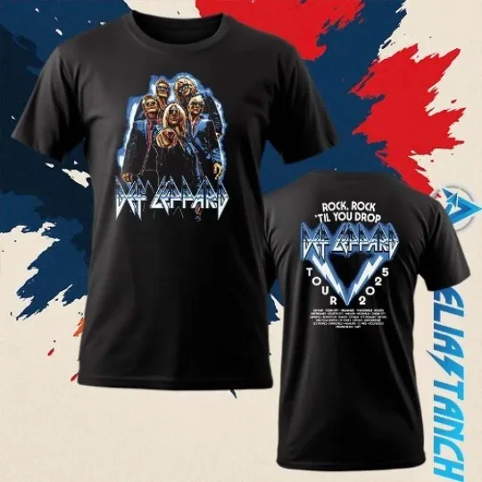 Discover Def Leppard Summer Tour 2025 3D T-Shirt