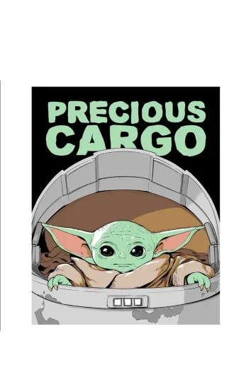 Discover Disney Baby Yoda BLANKET 43.5" x 55" Fleece Throw Star Wars Mandalorian