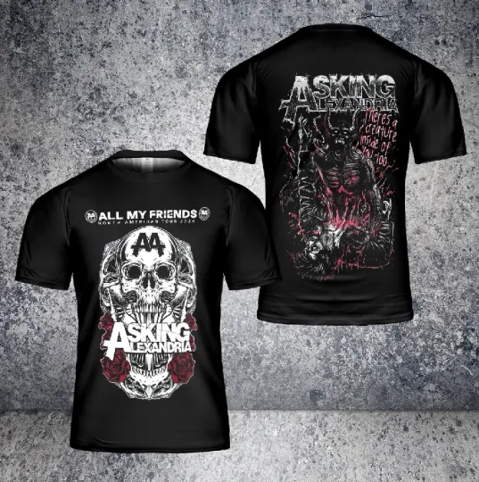 Discover Asking Alexandria There Is A Creature Inside Of You 3D T-Shirt