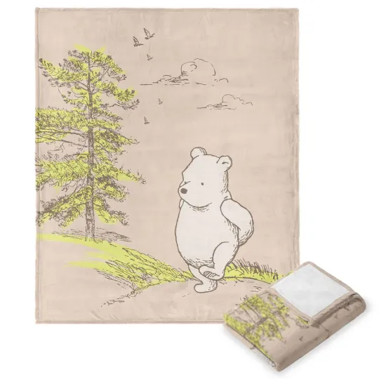 Discover Disney Winnie The Pooh Edward Bear Cozy Fleece Blanket