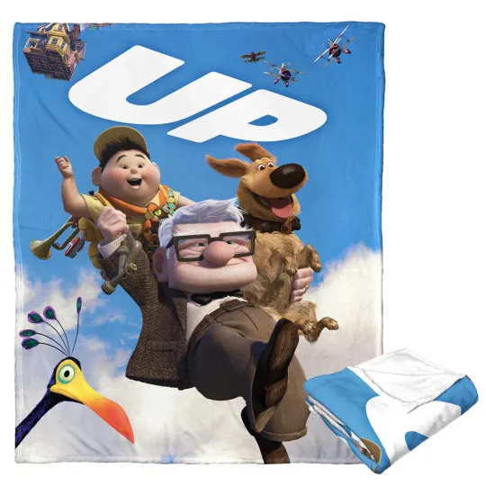Discover Disney Up Trio Poster Fleece Blanket