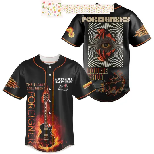 Discover Foreigners Double Vision Baseball Jersey
