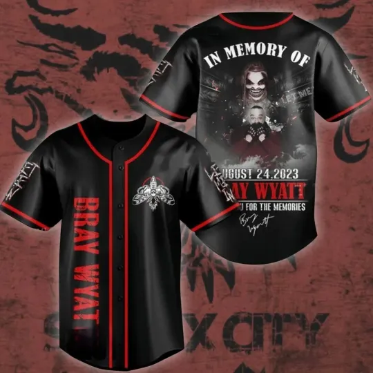 Windham Rotunda Bray Wyatt Memorial Adult Baseball Jersey Men