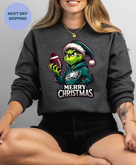 Discover Philadelphia Football Merry Christmas Sweatshirt Philadelphia Football Shirt Philadelphia Football Fan Tee Philadelphia Eagle Shirt