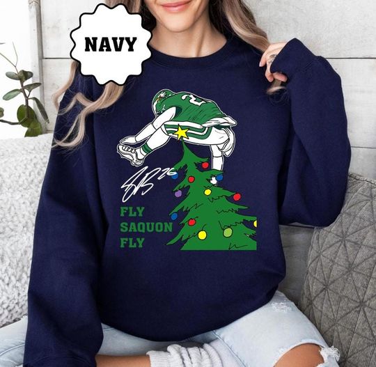 Discover Funny Saquon Barkley Fly Saquon Fly Sweatshirt, Philadelphia Football Ugly Pattern Hoodie, Football Game Day Sweatshirt, Christmas Gifts