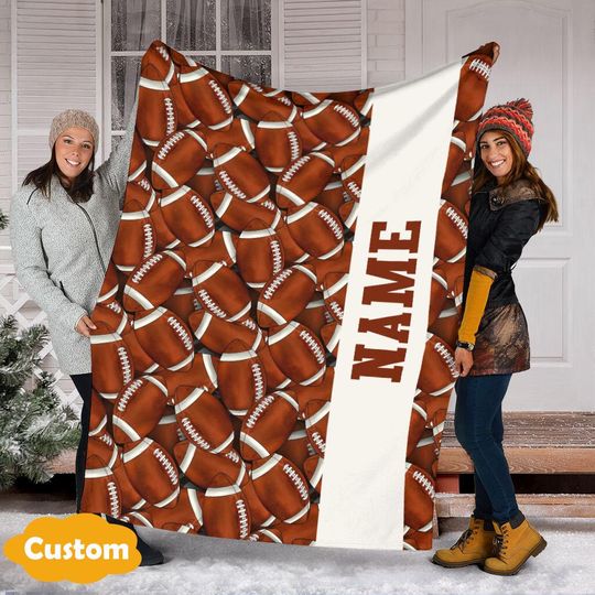 Discover Customized American Football Blanket, Football Player Blanket, Football Team Gift