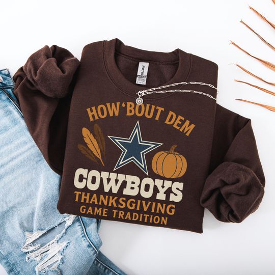 Dallas Cowboys Thanksgiving Sweatshirt, Americas Team Since 1960 Retro Fan Shirt, How Bout Dem Cowboys Game Day Gift
