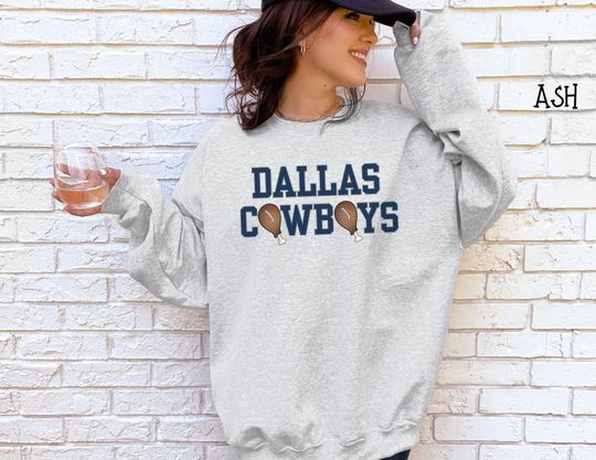 Discover Cowboys Thanksgiving Sweatshirt, Turkey Leg, Thanksgiving Day Football Sweatshirt